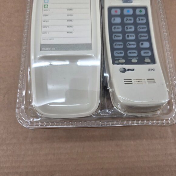 NOS Vintage AT&T Trimline 210 Bisque Corded Push Button Receiver Phone - Picture 11 of 16